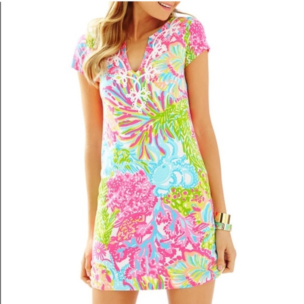 Lilly Pulitzer Lover’s Coral Brewster Dress Size Small